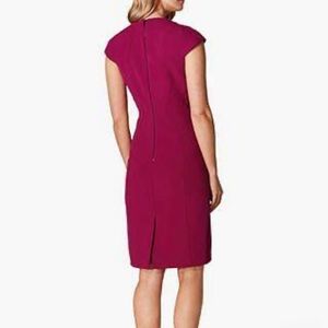 Karen Millen Magenta Fitted Sheath Dress. NEVER WORN, still has tags on.